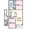 ブリッサ　Ｅ 2LDKの間取り