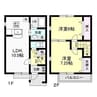 Gracia M Town　A棟 2LDKの間取り