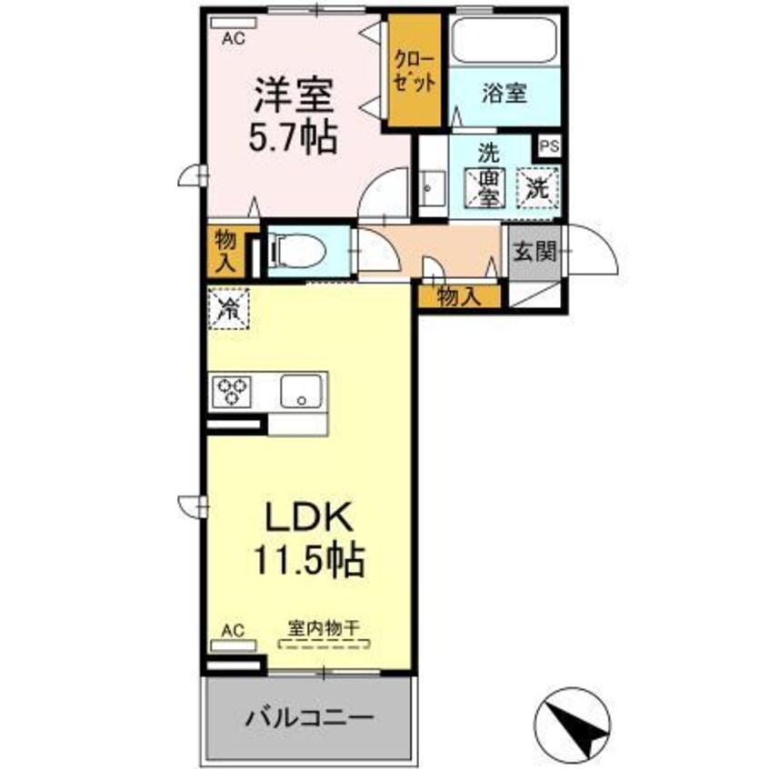 間取図 D－ROOMA隈府A・B