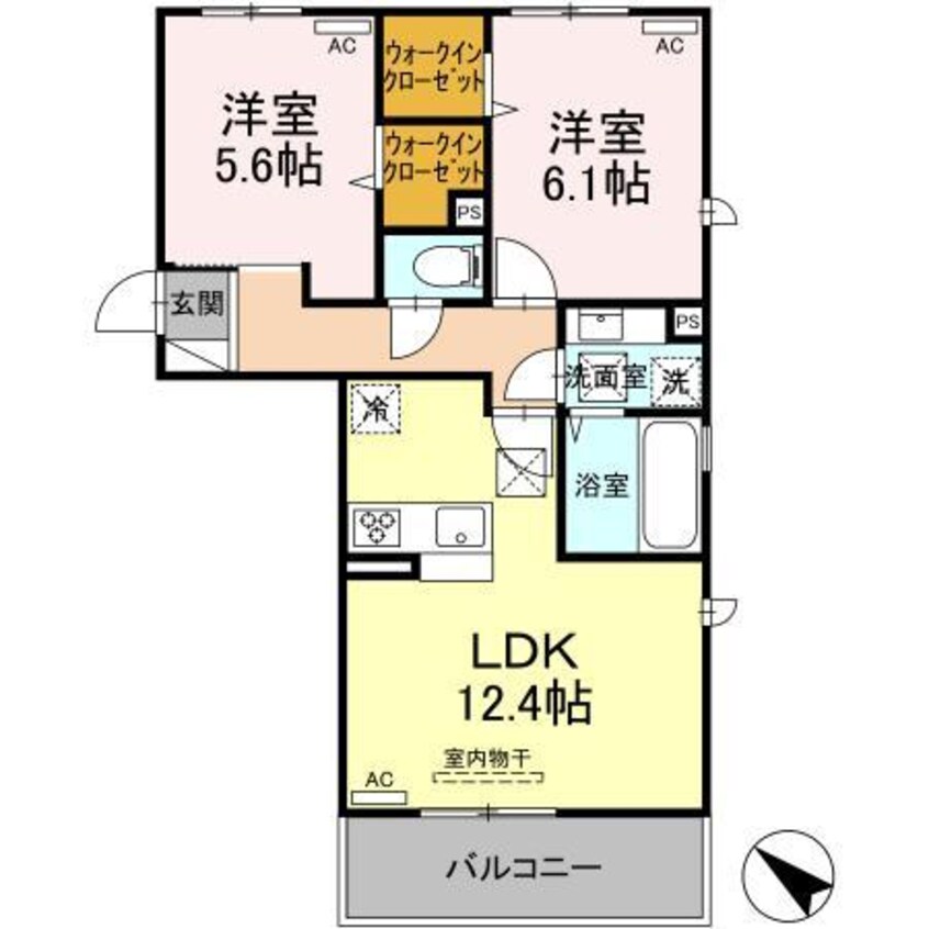 間取図 D－ROOMA隈府A・B