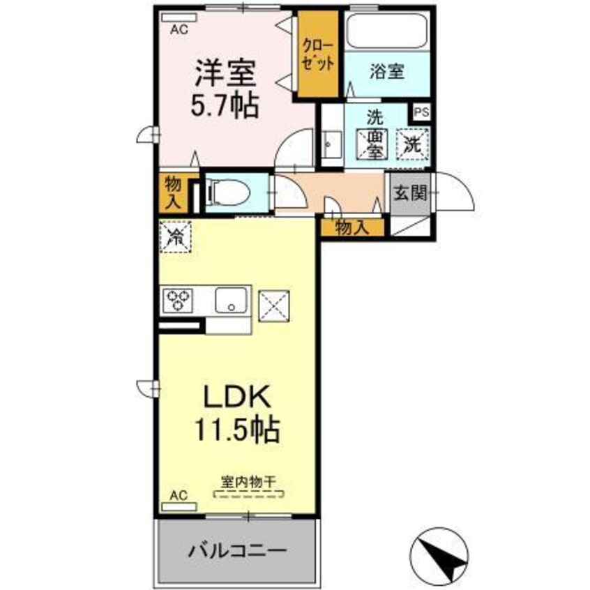 間取図 D－ROOMA隈府A・B