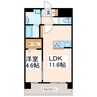 LIBTH菊陽227 1LDKの間取り