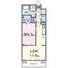 プリマ・ベラ 1LDKの間取り