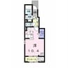 レーヴ　Ⅸ 1Rの間取り