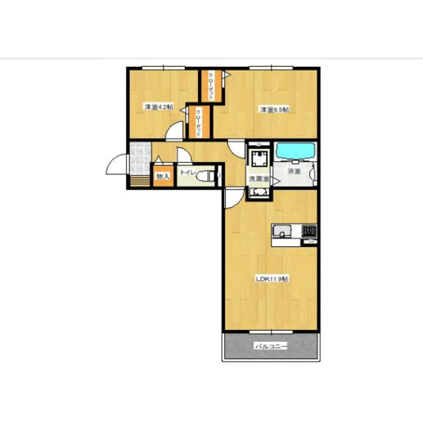 間取図 パークヴィラ合志Ⅴ