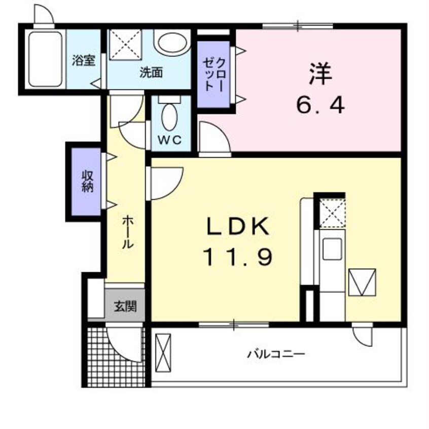 間取図 グリーンヒル六番館