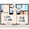 サンハイム合志 1LDKの間取り