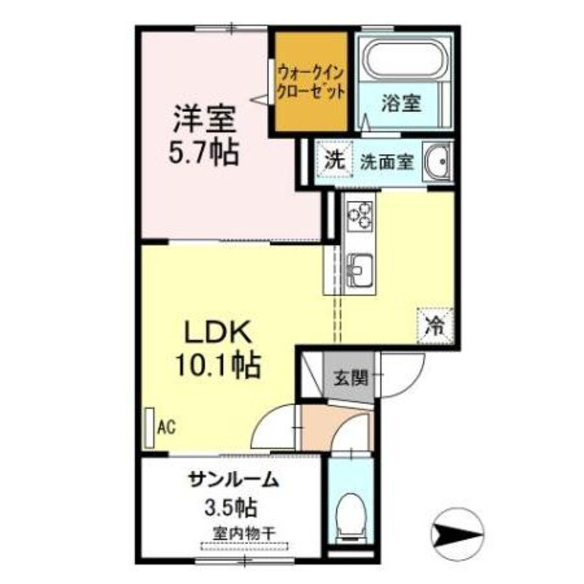 間取図 セキュレア須屋　B・Ｃ