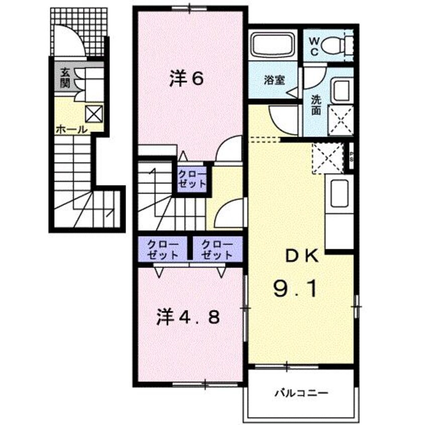 間取図 ザナドゥＢ・Ｃ