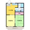 アーバンライフ壱番街 2DKの間取り