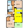 Luminous細島 2LDKの間取り