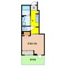 サンシャインテラス 1Kの間取り