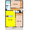 Lacine 2LDKの間取り