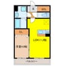 Ｌａｖａｎｔｅ 1LDKの間取り