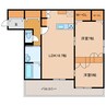 ＧＥＮＳ渡瀬　北館 2LDKの間取り