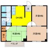 メゾンⅡ 3DKの間取り