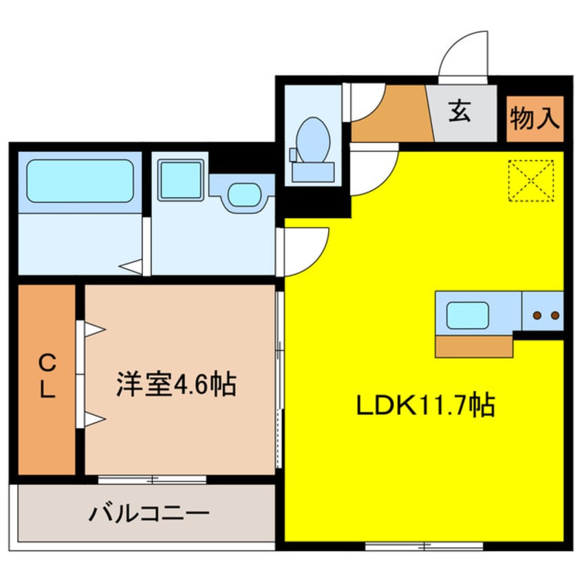 間取図 Ｄ－Ｈｉｌｌｓ半田町