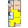 ゆずハイム 1LDKの間取り