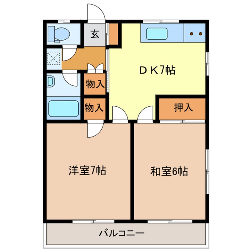 間取図 コーポ峠