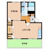 コーポソレイユⅡ 1LDKの間取り