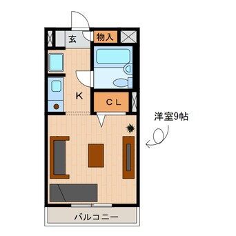 間取図 ヴィラージュミュゲ