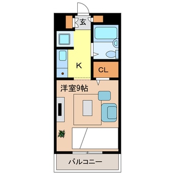 間取図 ヴィラージュミュゲ