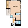 フロイデミーツ紺屋町 1Rの間取り