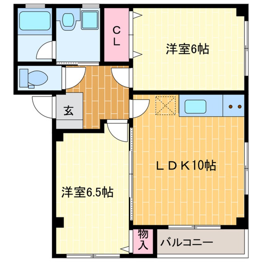 間取図 プリシェール早出Ⅱ