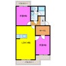 マンションストークⅤ 2LDKの間取り