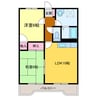 ヴィーブル宮の森 2LDKの間取り