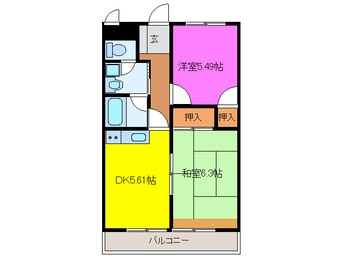 間取図 ポヌール半田