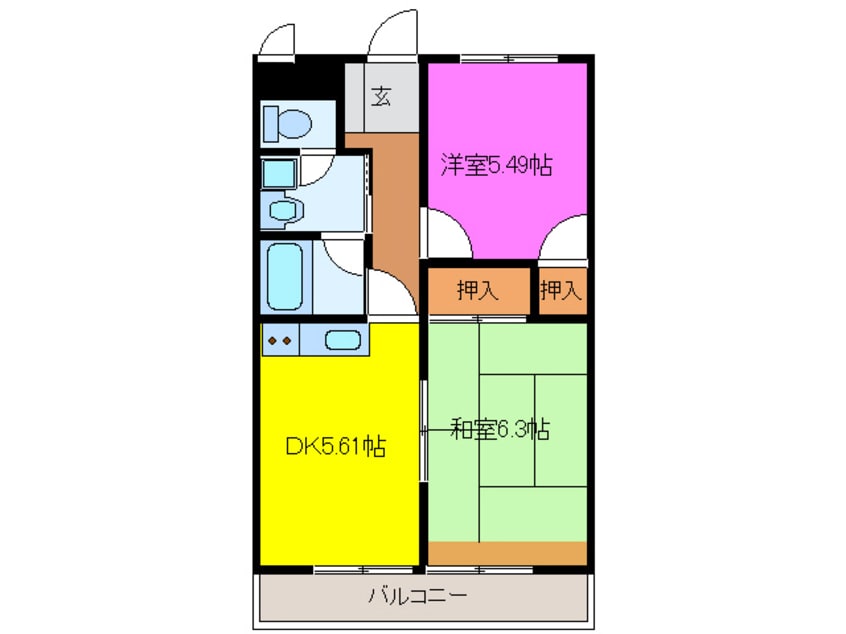 間取図 ポヌール半田