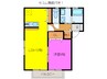 グランディアコートⅡ　Ｂ、Ｃ 1LDKの間取り