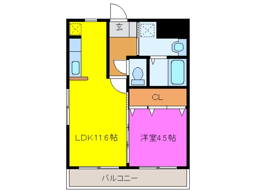 間取図 ウィングコート六軒