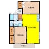 セジュールエム 2LDKの間取り