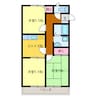 レトア 3DKの間取り