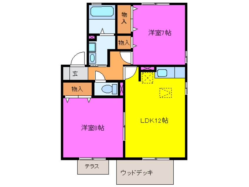 間取図 ラフィーネＡ