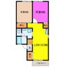 カトルセゾンＡ・Ｂ棟 2LDKの間取り