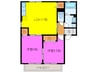 ハーモネイトⅠ・Ⅱ・Ⅲ 2LDKの間取り