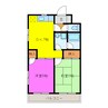 サニーリバーサイド 2DKの間取り