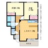 グリーンベル 2LDKの間取り