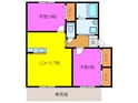 ラフォーレ天王Ⅱの間取図