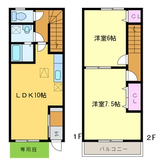 間取図 桃花