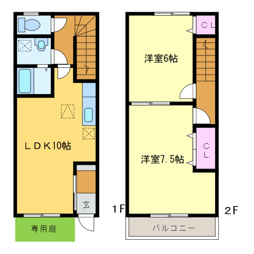 間取図 桃花