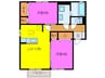 ｃａｓａ　Ｒａｆｆｉｎａ 2LDKの間取り