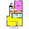 ポポラーレ 1LDKの間取り