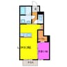 グランドゥールＡ・Ｂ 1LDKの間取り