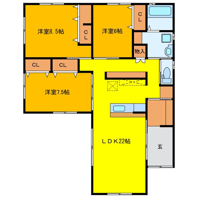 間取り図 Ｃａｓａ　Ｆｅｌｉｚ