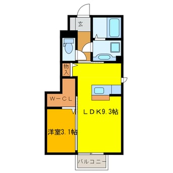 間取図 エクセル21　Ｖ