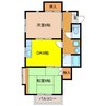 サンハウス中山 2DKの間取り